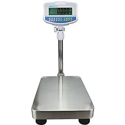 Controleweger ae ADAM GBK 6Mplus, gekalibreerd, afleesbaarheid 2 g/weegbereik tot 6 kg, RS-232, voeding en batterij, platform B 300 x D 400 mm