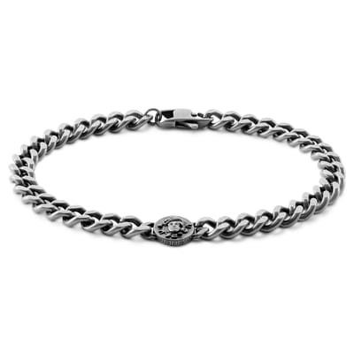 Obelius | Vintage Zilverkleurige Medusa Armband