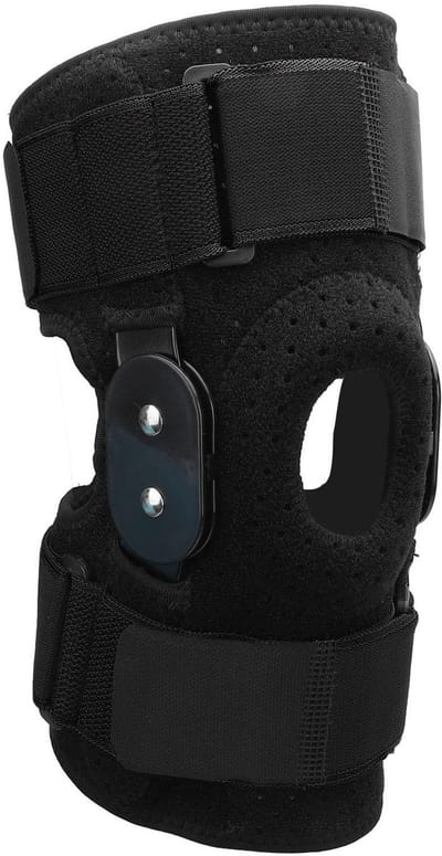 Opvouwbare kniebeschermer met schokabsorberende functie, ademend ontwerp en antislipband voor hardlopen en sportactiviteiten