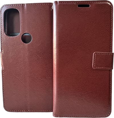Portemonnee Book Case Hoesje Geschikt voor: Motorola Moto G71 5G bruin