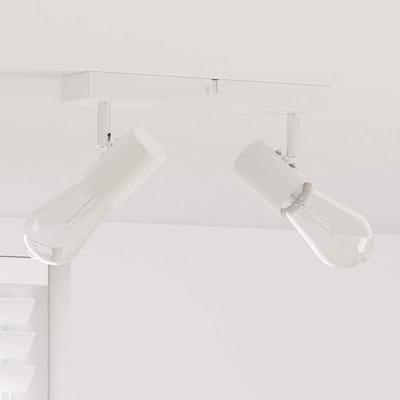 vidaXL Plafondspot met schijnwerpers Wit 26 x 6,5 x 11,5 cm Metaal