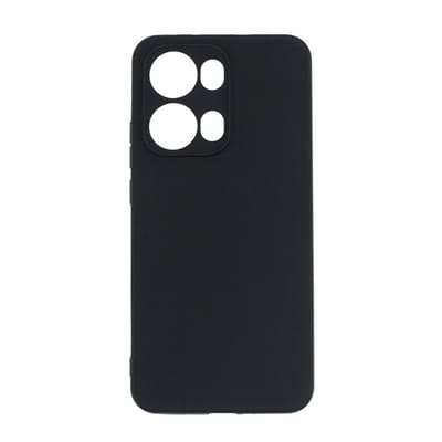 MobyDefend Hoesje - Geschikt voor Oppo Reno13 - TPU Backcover - Mat Zwart