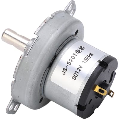 JS?520T DC-motor met vertraging Duurzaam 12V 15RPM Motor met tandwielkast voor elektronische producten