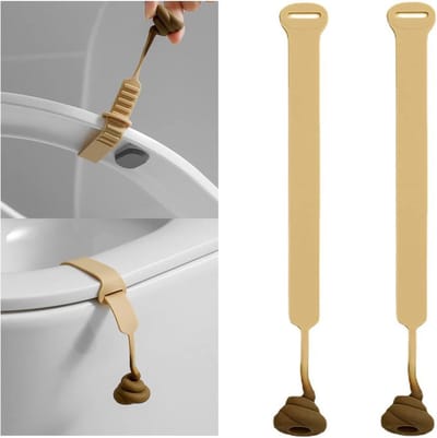 Toiletbril Lifter - Toilet Seat Handle - Contact Voorkomen - Flexibele Siliconen - 25.9 x 5 cm - Niet gespecificeerd