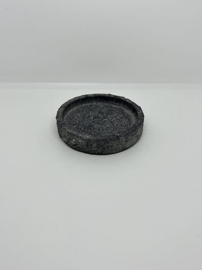 Beton onderzetter amberblokje - zwart