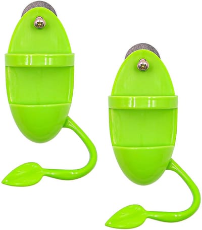 Store_7 - Inktvis Bone Houder - Vogel Feeder - Natuurlijk ontwerp - Groene kleur - Zitstokken voor vogels - Geschikt voor huisdieren - Inclusief ha...