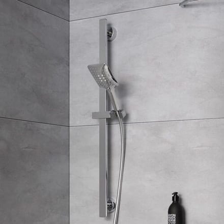 HSK design hand shower AquaSwitch Softcube w. shower hose &amp; bar 1180090