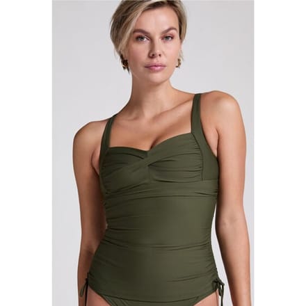Hunkemöller Dames Badmode Shaping Tankini Luna - Groen - maat S