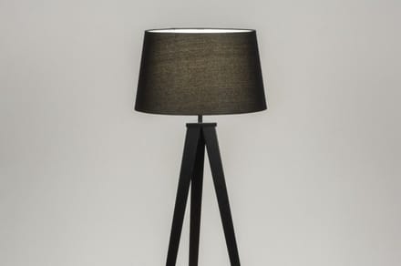 Lumidora Vloerlamp 30886 - ANTIQUA - E27 - Zwart - Metaal - ⌀ 51 cm