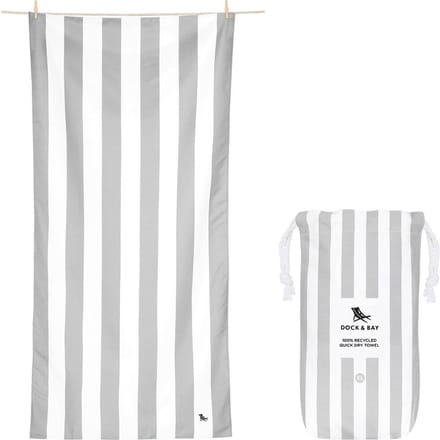 Dock & Bay Cabana - Strandlaken - Extra Large - ( 200x90cm ) - Goa Grey