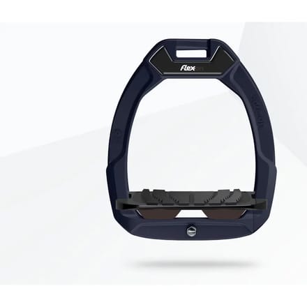 Veiligheidsstijgbeugels Ruiterig Ingeloten Grip Aluminium/Zwart/Bruin Flex-On Safe-On