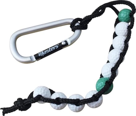 Masters Golf Kralenteller 10 Cm Aluminium Zwart/wit/groen