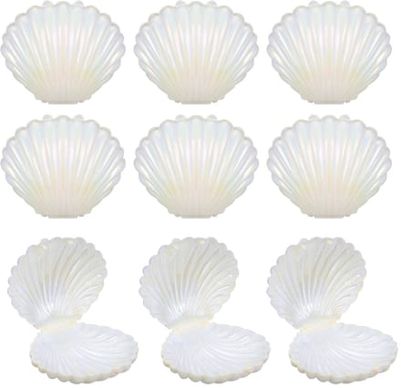 Dailygoody - Snoepdoosjes - Schelpvorm - Decoratief - Wit - Geschenkdozen - Bruiloft - Verpakkingscontainer