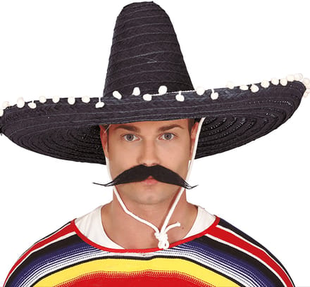 Fiestas Guirca - Sombrero zwart 60 cm large