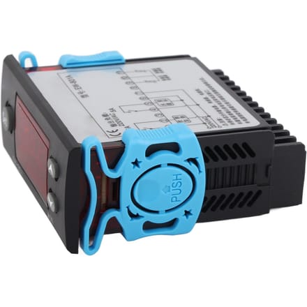 Thermostaat voor temperatuurregeling van zonneboiler met sensor en digitaal display blue