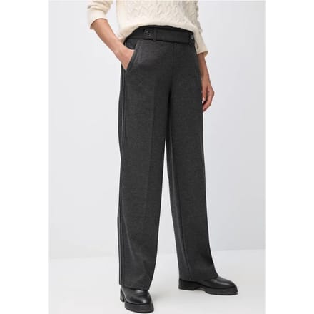 Gemêleerde broek met rechte leg