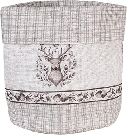 Clayre & Eef Broodmand Ø 15x16 cm Beige Katoen Hert