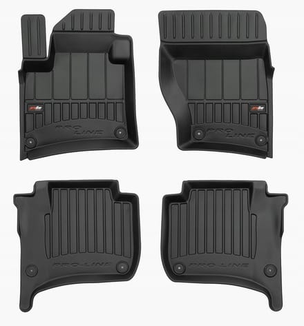 FROGUM PROLINE Automatten - Geschikt voor PORSCHE CAYENNE II (2010-2017) - 4-delig - TPE Rubber - Zwart