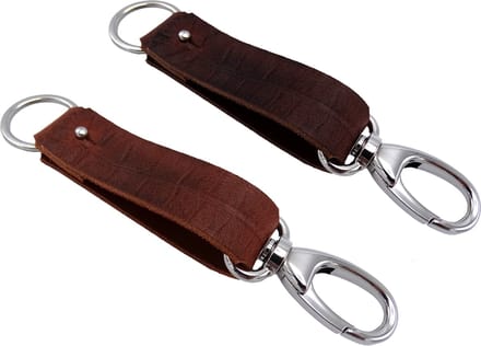 NOOBLU KEY SLING Deluxe sleutelhanger - Croco Black