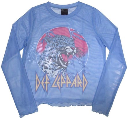 Def Leppard - Lightning Leopard Longsleeve top - XS - Blauw