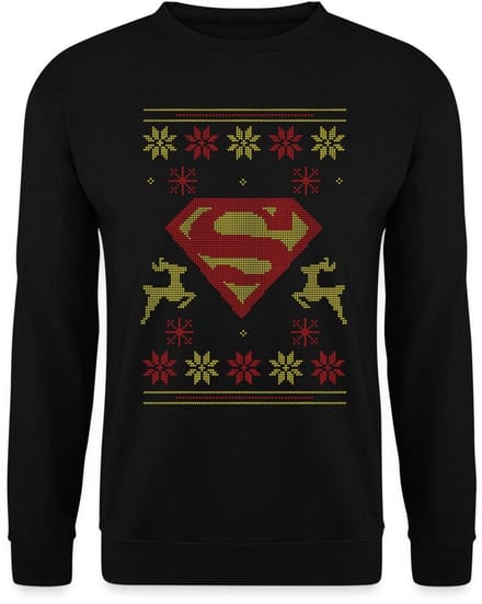 Superman Logo Lelijk Kerstmis Sweater Heren