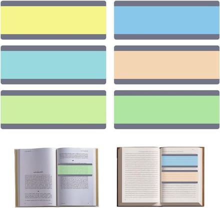 Leeslinialen Set - Geleide Strips - Gericht Lezen - Zachte Kleuren - 6 Stuks - Meerkleurig