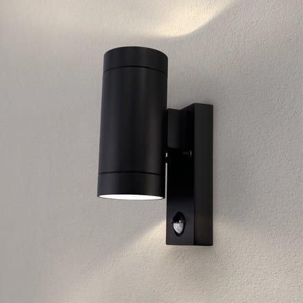 Ledvion - LED Wandlamp - GU10 - IP54 - Zwart