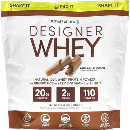 Labels Wei, Natuurlijk 100% Wei Eiwitpoeder, Gourmet Chocolade, 1,82 kg(4lb)