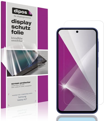 dipos – 4x Beschermfolie geschikt voor Samsung Galaxy A27 | Krasbestendige & heldere Screenprotector Ultra-Thin