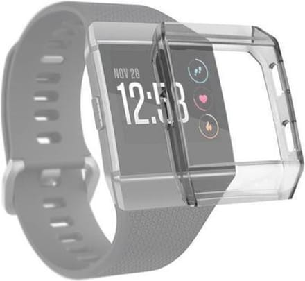 By Qubix - Geschikt voor fitbit Ionic Soft TPU case (volledig beschermd) - Grijs