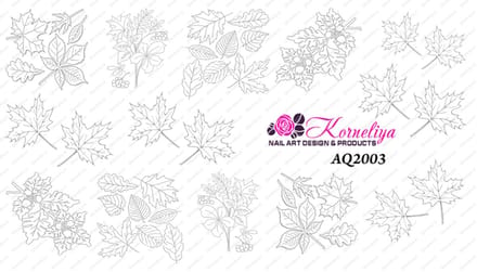 Korneliya Water Decal - Nail Wrap AQ 2003