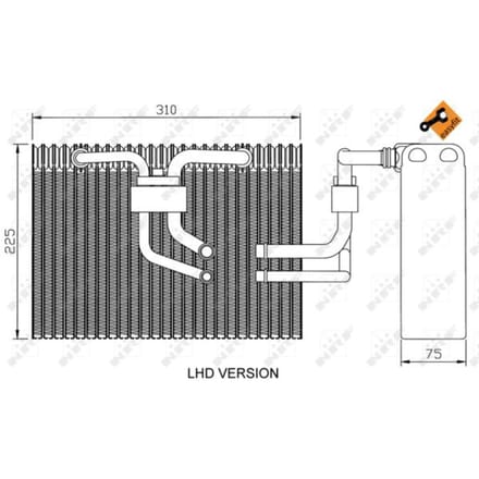 Verdamper, airconditioning NRF 36100