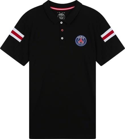 PSG poloshirt voor volwassenen - maat L - zwart - Paris Saint-Germain
