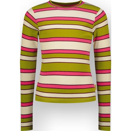 Meisjes T-shirt Icon stripe top