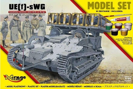 Mirage Hobby Modelbouwpakket Ruimtevaart - 835097 UE(f)-sWG, 40/28cm Wk Spr self-propelled rocket launcher Plastic - 1:35 - Modelbouw