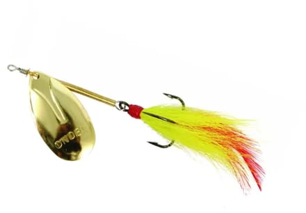 Ondex Buck Spinner maat 4 – 5,5 gram met enkel blad Gold