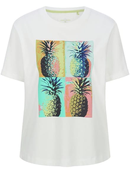 Shirt ronde hals Van Gerry Weber wit