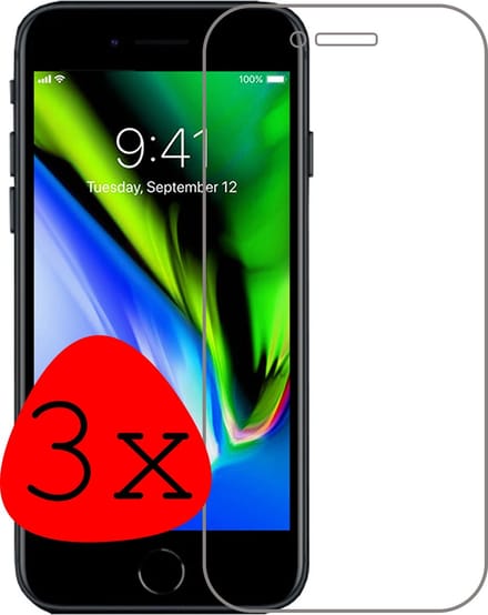 Screenprotector Geschikt voor iPhone 6 Screenprotector Tempered Glass - Screenprotector Geschikt voor iPhone 6 Beschermglas Screen Protector Glas - 3 Stuks