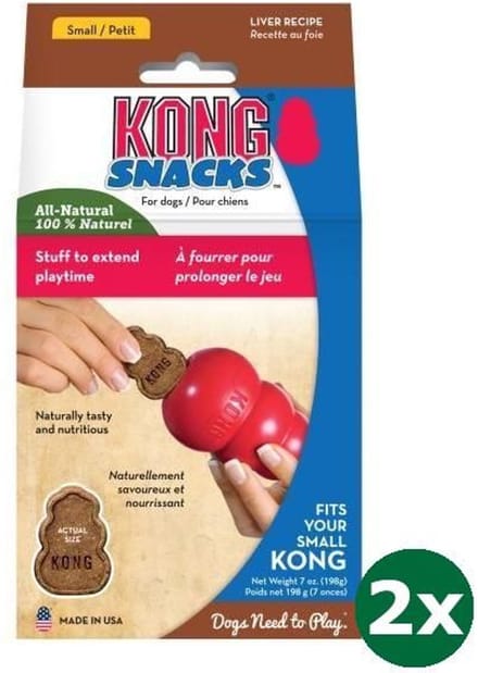 2xsmall 198 gr Kong snacks met leversmaak hondensnack