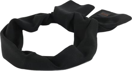 BOSS Sjaal Foxon Knitted Scarf Black Zwart