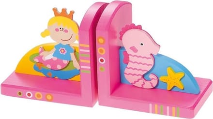 Simply for Kids Zeemeermin - Boekensteun - Roze - Hout