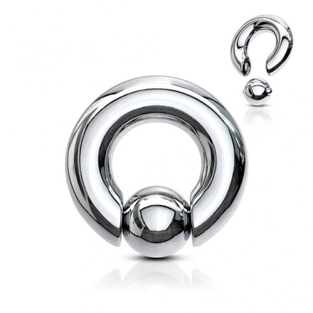 Piercing ball closure ring 5x16x10 - zilver - LMPiercings