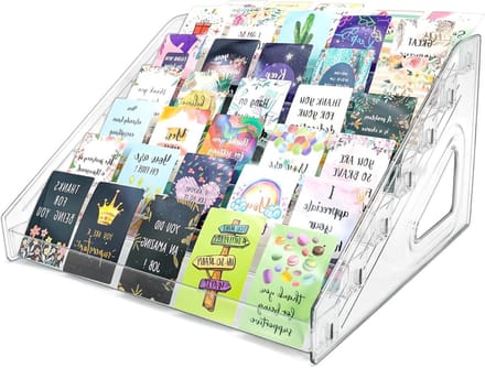 Kaarten Display - Verzamelkaarten Plank - Collectie Tonen - 7 Niveaus - 30 cm Breed - Helder