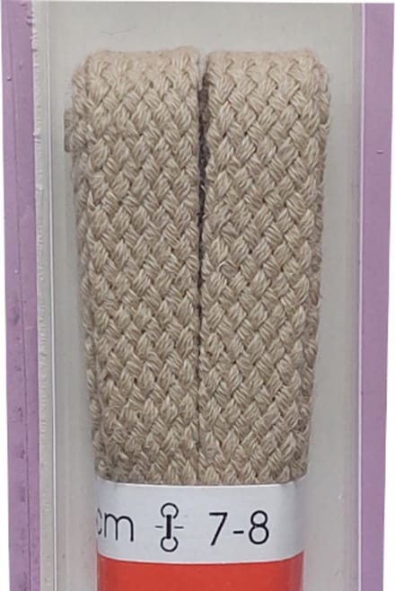 Ronilux Veter - Beige - Plat - Lengte 90 cm - Breedte 9 mm - Schoenveter