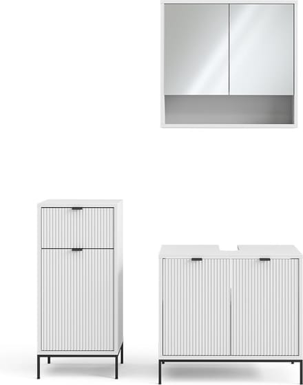 Vicco Badkamermeubelset Eliza, Wit, 3-delig