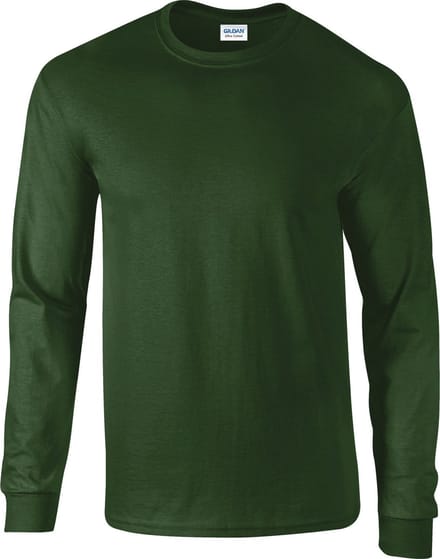 Gildan - Ultra Cotton™ Long Sleeve T-Shirt - Forest Green - S
