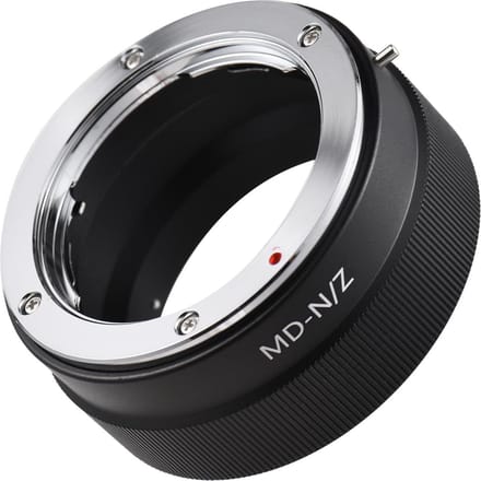 Handmatige Lens Mount Adapter Ring Aluminiumlegering voor Minolta MD MC Mount Lens naar Nikon Z5/Z6/Z7/Z50 zwart