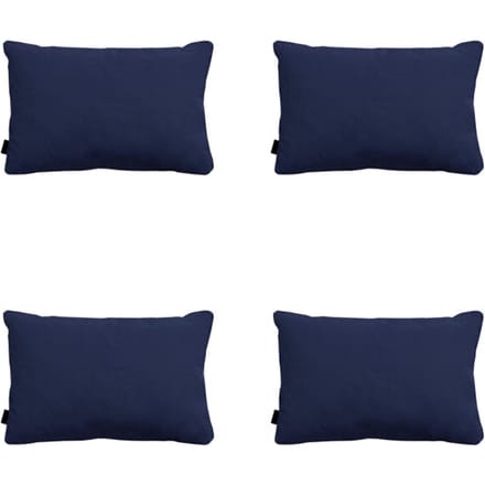 Madison - Sierkussen Panama indigo - Ca. 40x60 cm - Set van 4