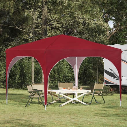 vidaXL - Pop-up - Feesttent - 290 - x - 290 - x - 245 - cm - Bordeauxrood