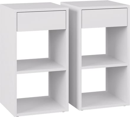 Vicco Dany Nachtkastje – Set van 2 Wit